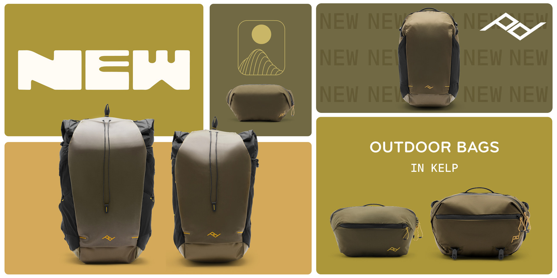 アウトドアバッグの新色「Kelp（ケルプ）」を発売