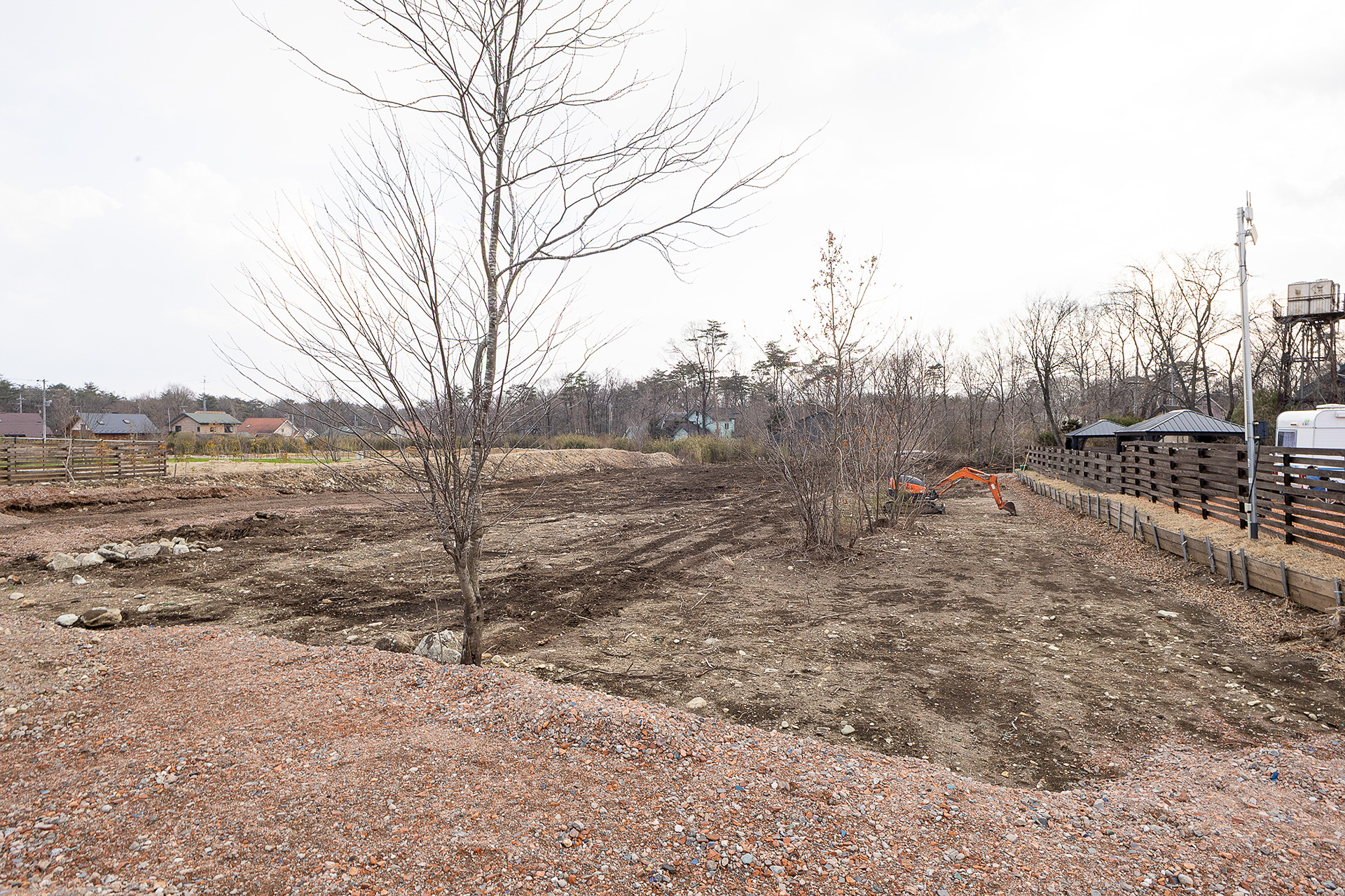 現在のパークもそうだが、土地の開墾はオーナーの丹羽氏が重機を使って自身で行なっている