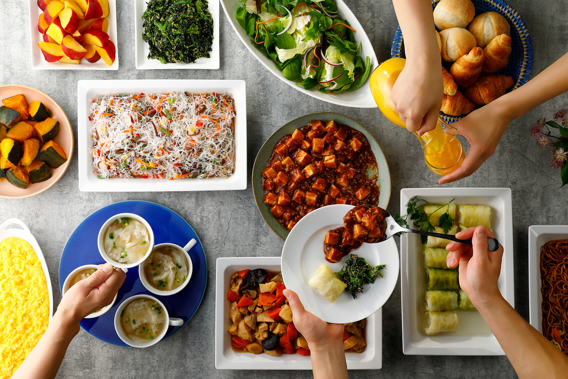 「無料元気朝食」ビュッフェstyle