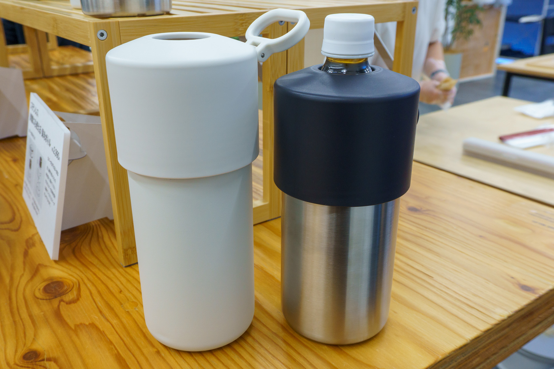 500mLのペットボトルを入れた様子