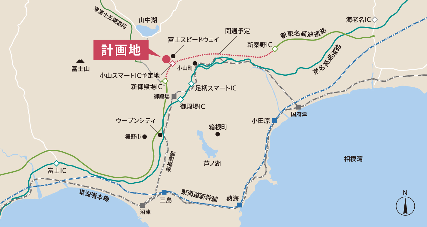 「富士モータースポーツフォレストテラス」計画地