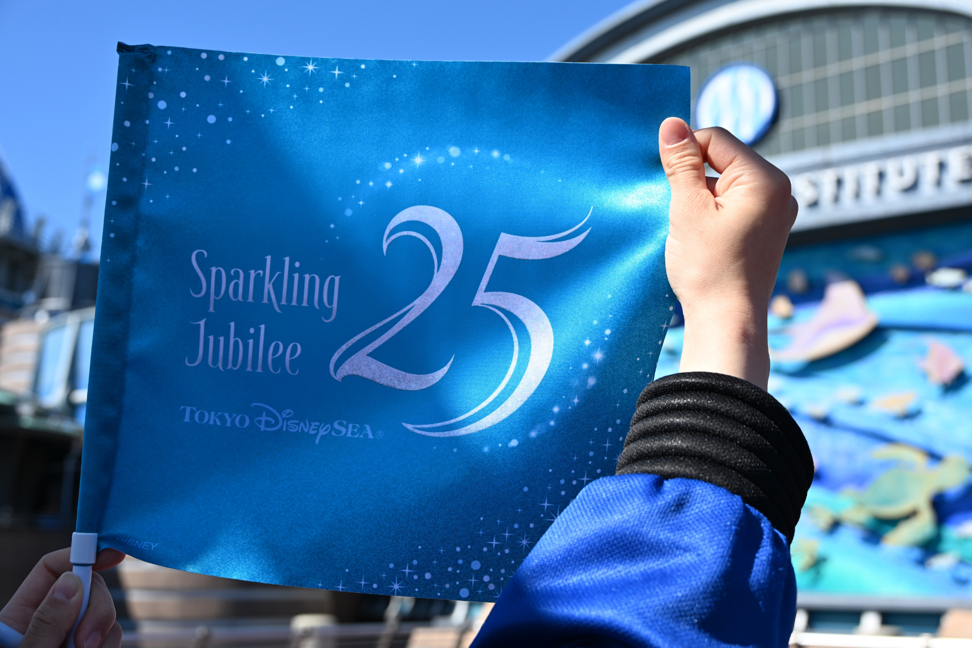 ポートごとにデザインが異なる25周年フラッグ