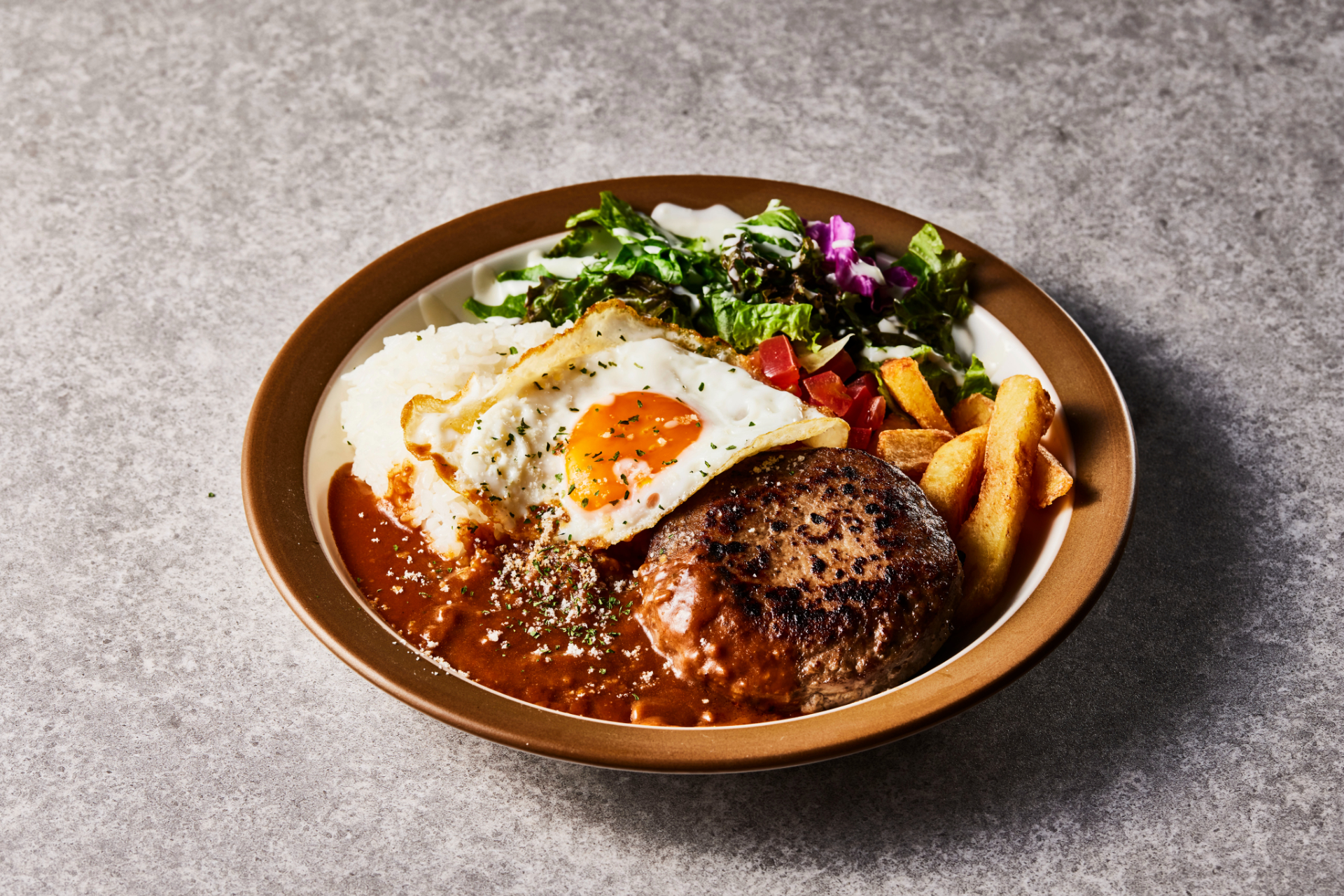 WIRED KITCHEN「ロコモコハンバーグライス」