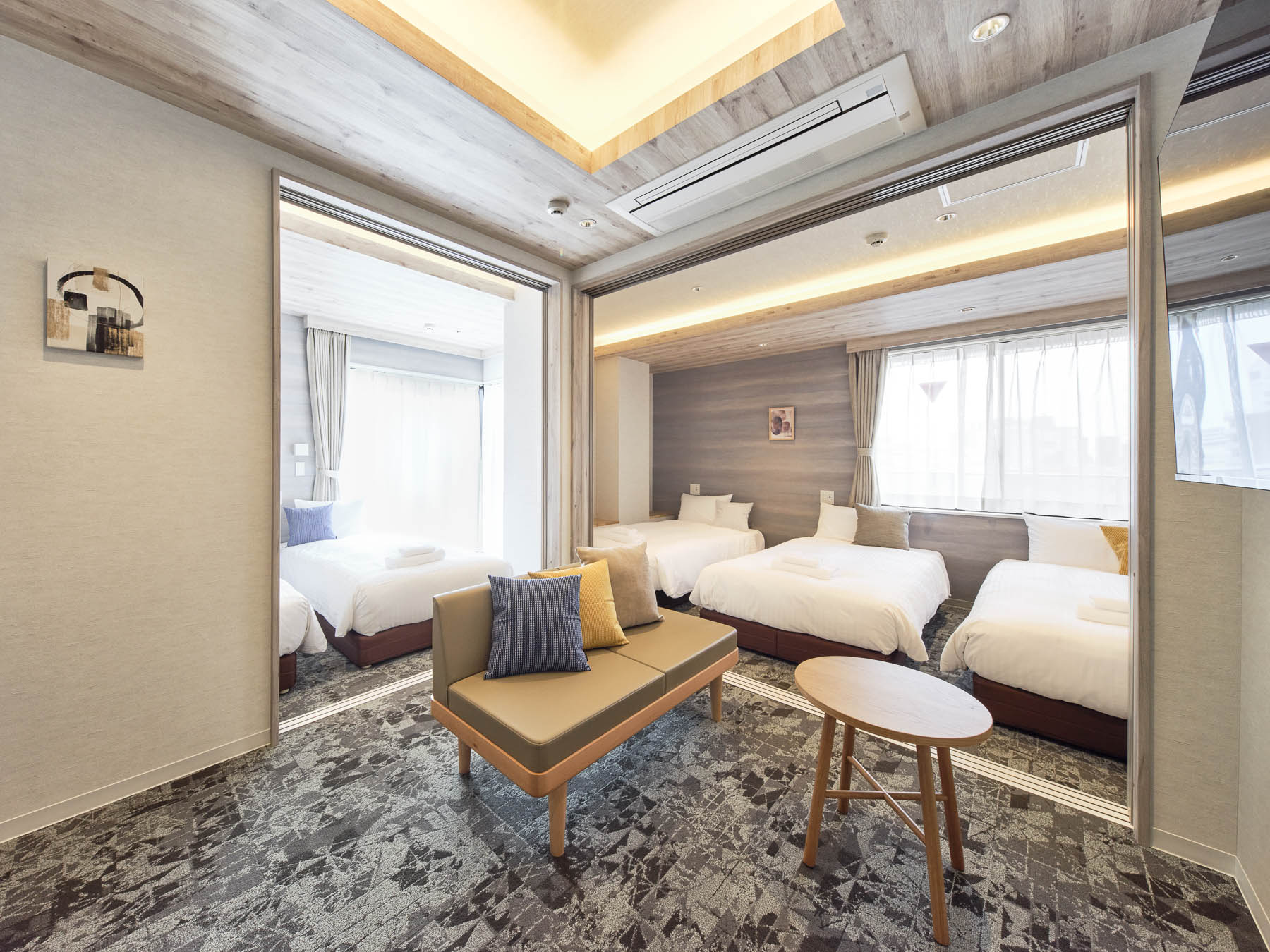 シングルベッド6台