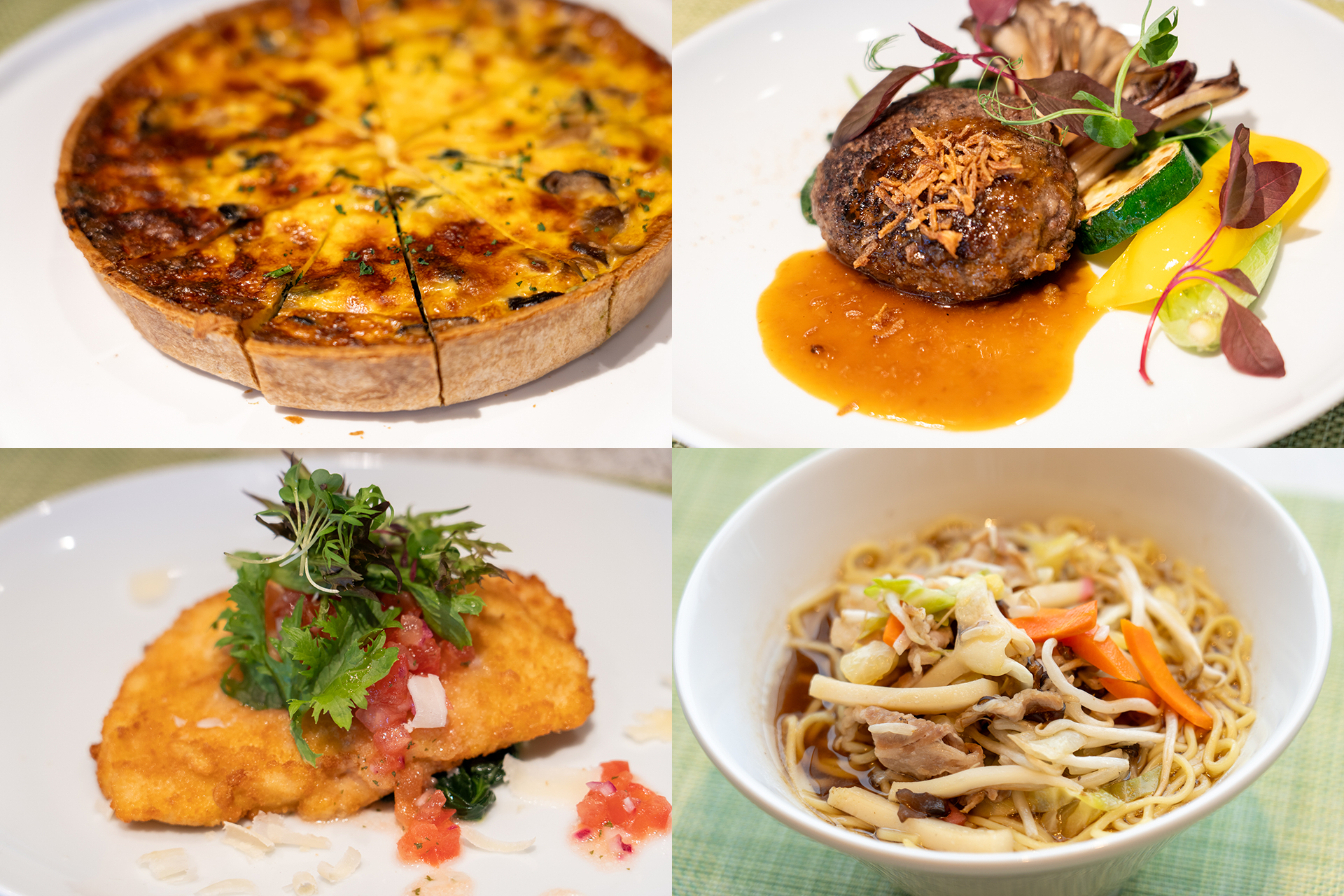 オールデイダイニング「Together＆Co.」の料理いろいろ。横浜発祥のサンマー麺も