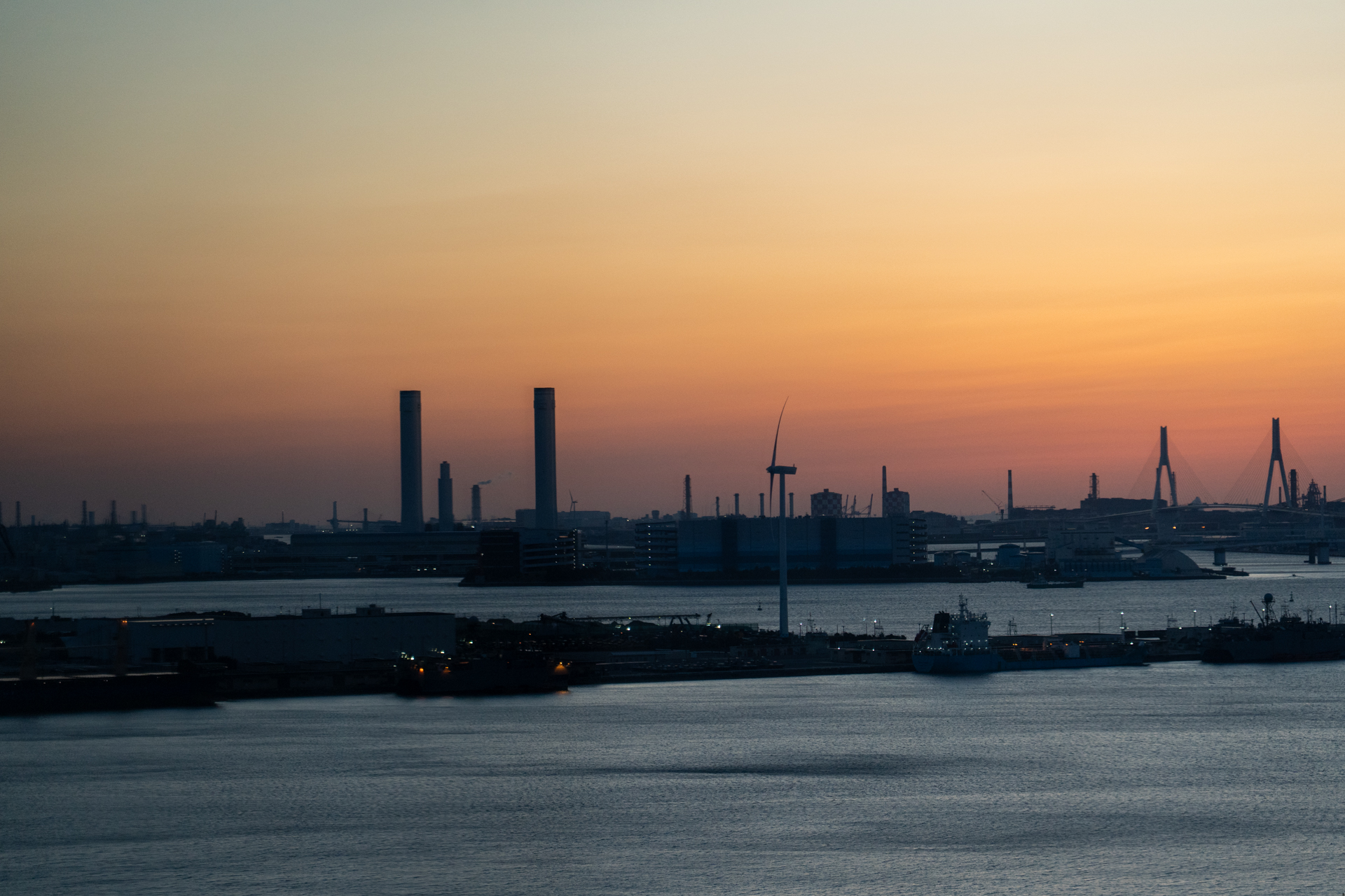 部屋から見えた朝焼け