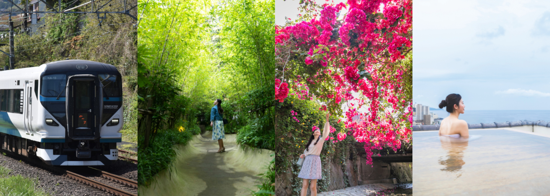 特急「踊り子」で行く熱海旅。1泊2日で楽しめる絶景温泉や花の名所も