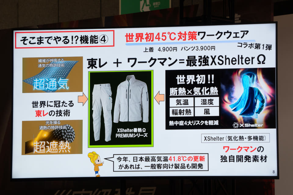 ワークマン、災害級の“気温45℃”時代を想定した最新ウェア。女性に人気 