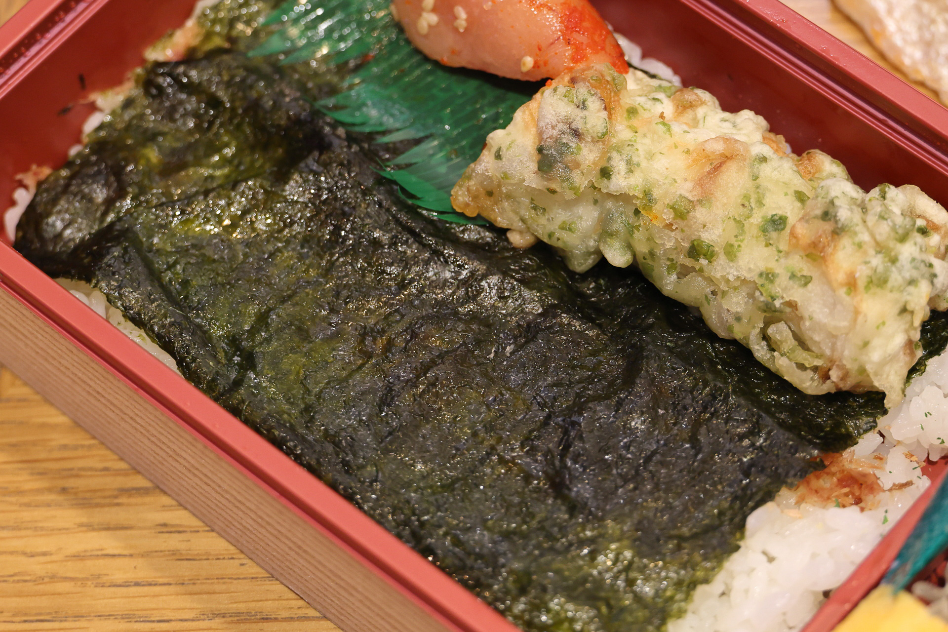 海苔も磯辺揚げも素材の味がしっかり