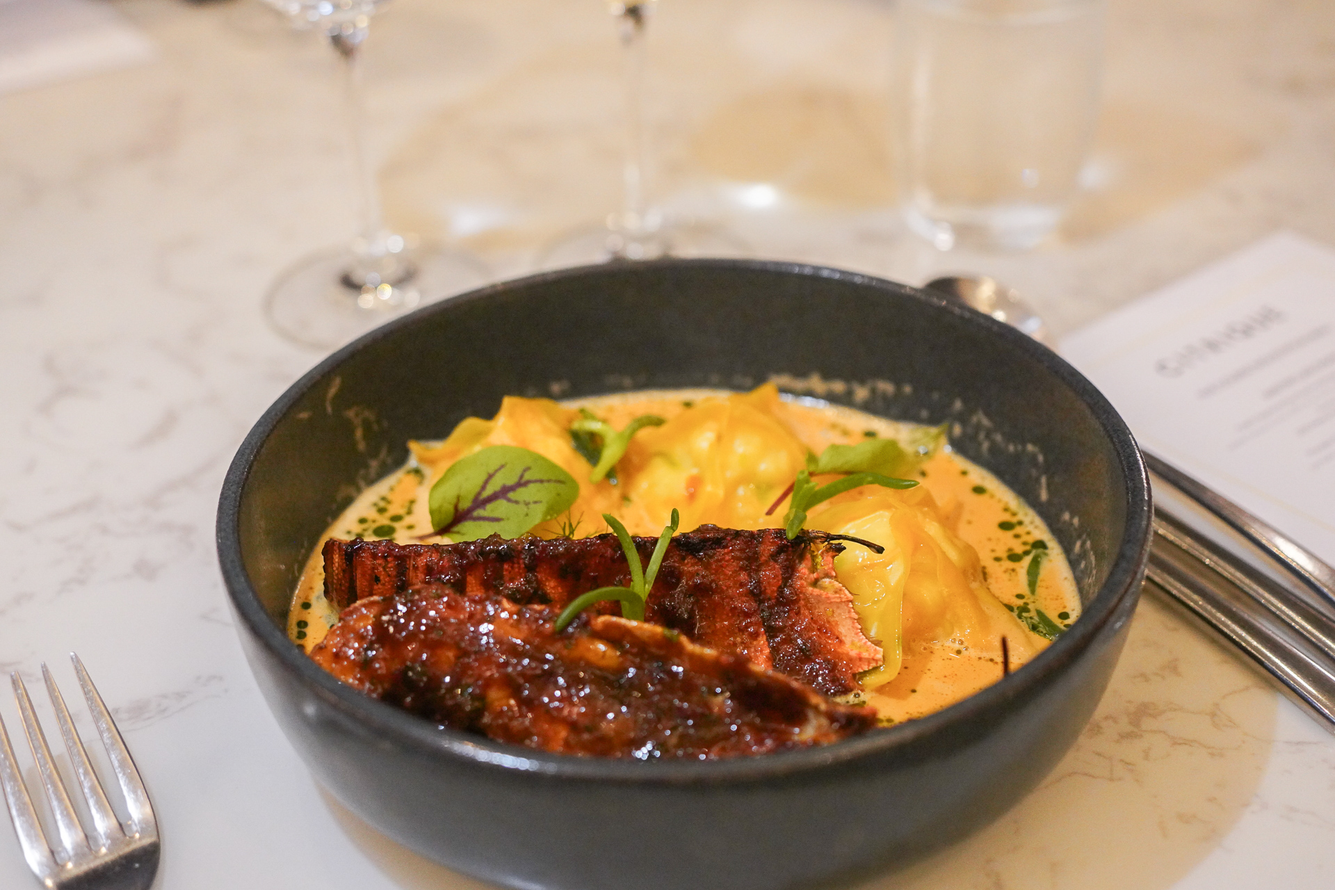 自分で盛り付けて完成。いただきましょう。多少なりとも自分が参加したのは、美味しさも格別