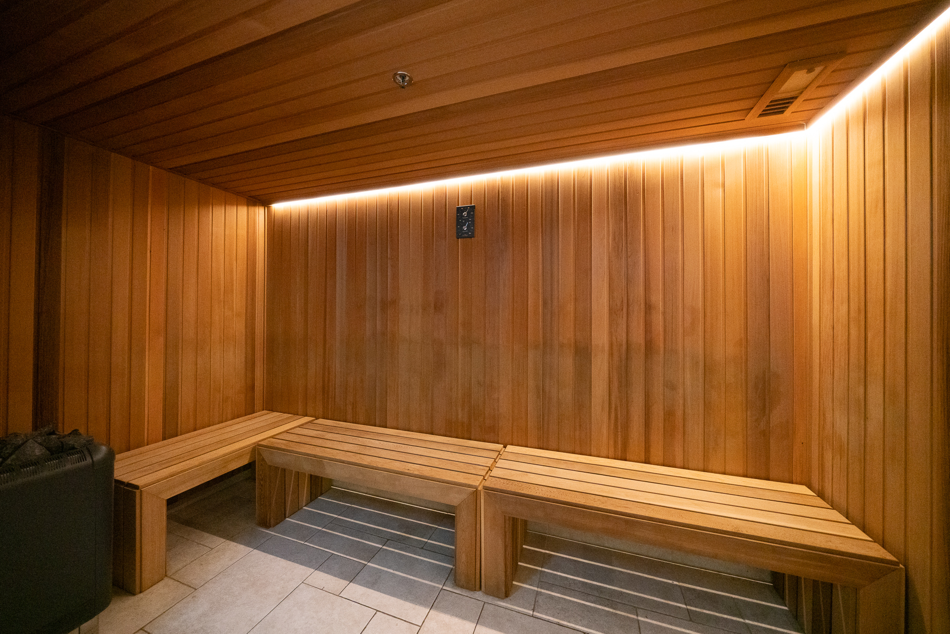 サウナも用意されている