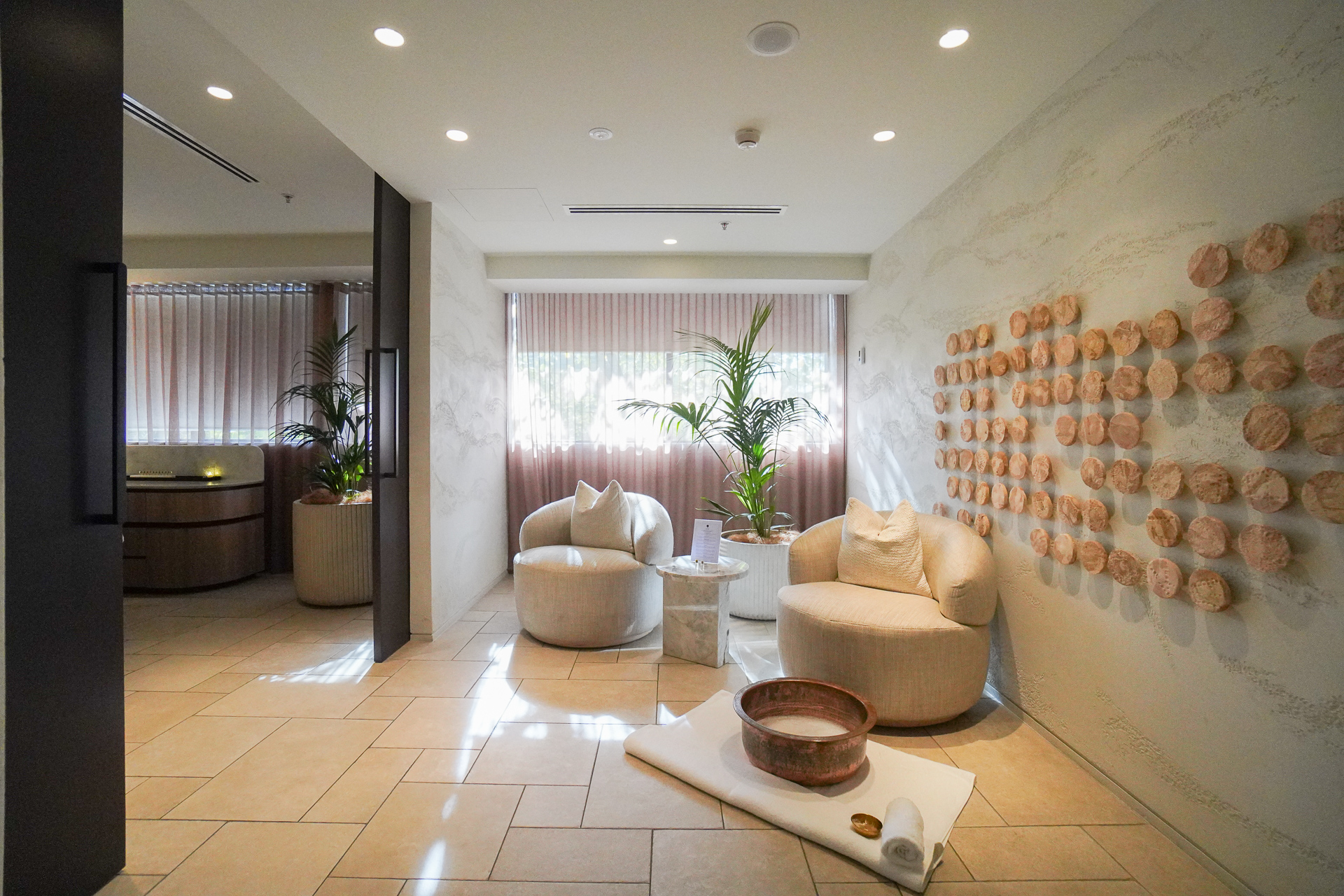 トリートメントルームの前室