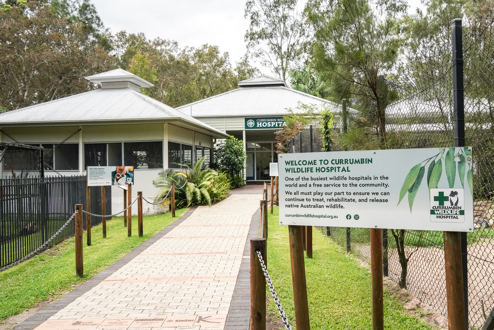 一角に「カランビン・ワイルドライフ・ホスピタル」がある