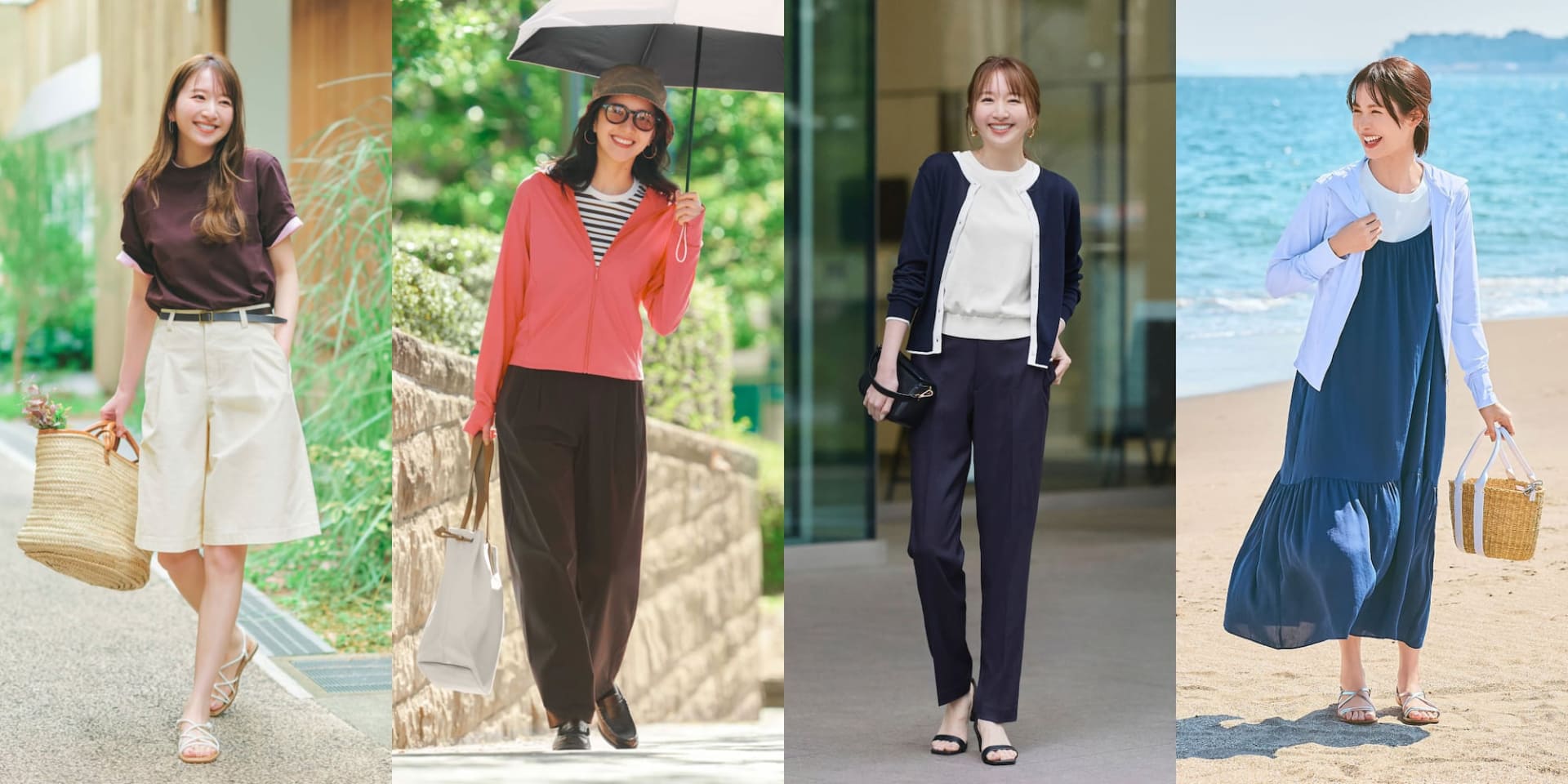 初夏のお出かけやアウトドア、仕事、ワークアウトなど、快適＆おしゃれに着られるアイテムとシーン別コーデはGW特設サイトに掲載