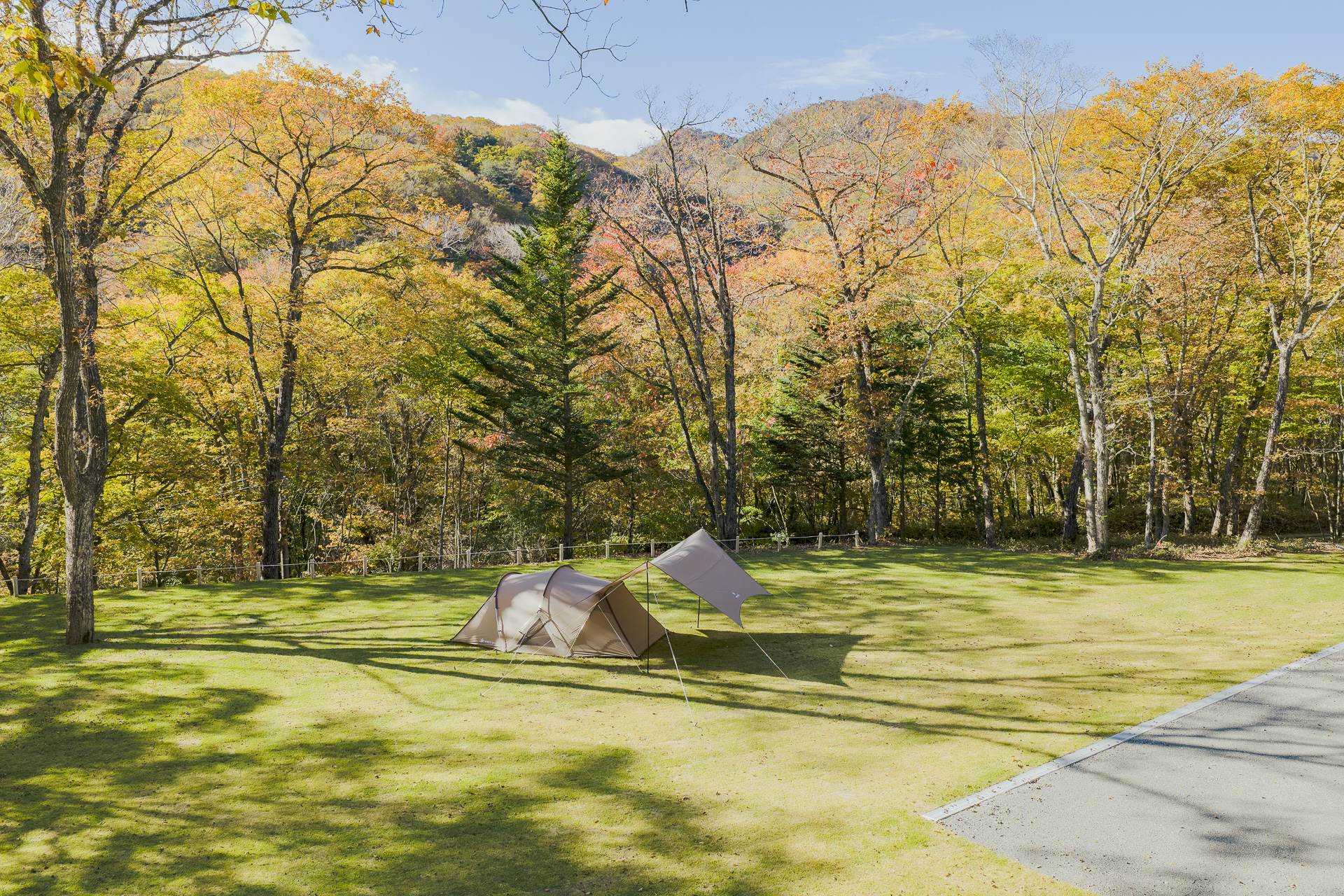 23区画の登山テント用サイト