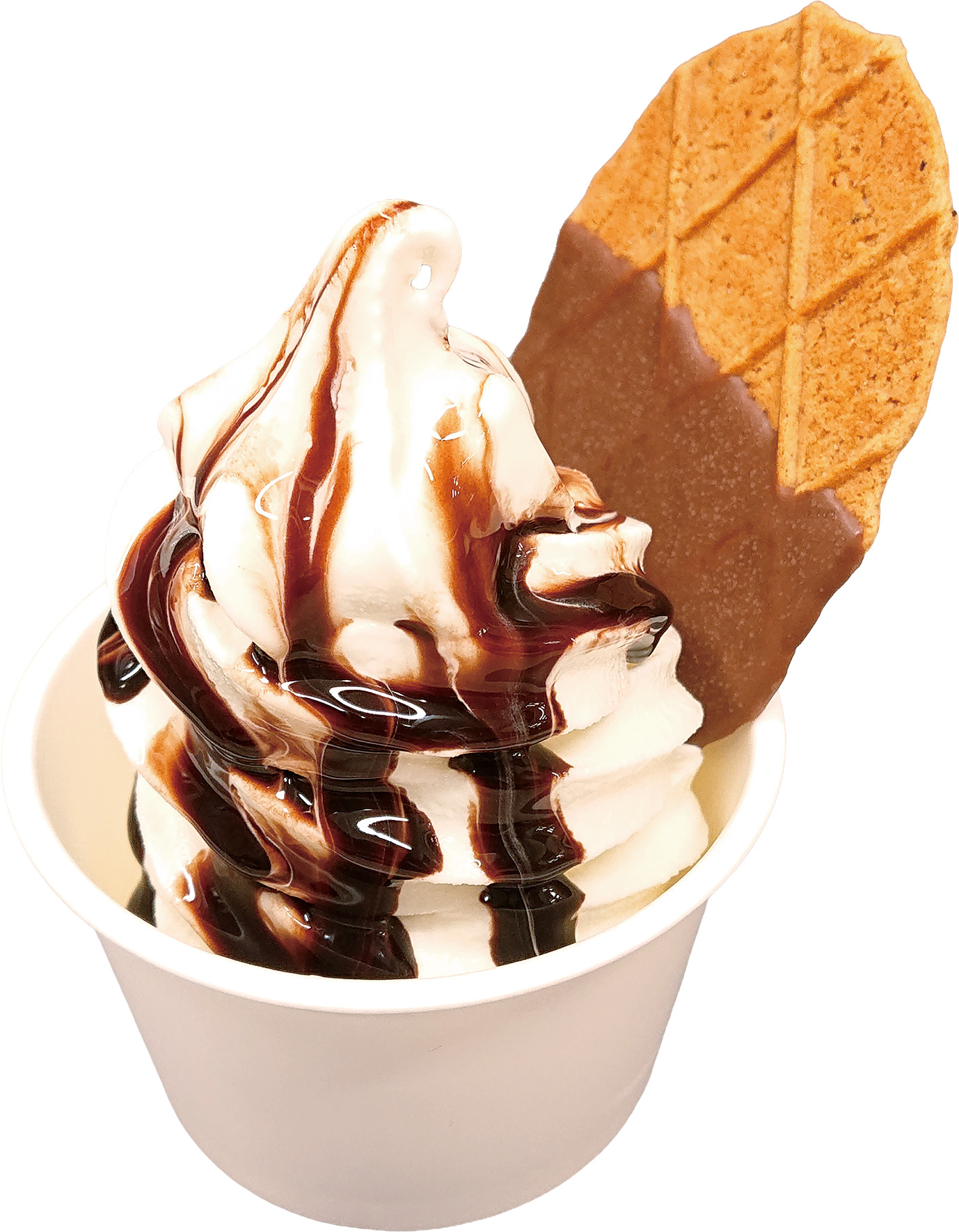 【東北道鶴巣PA上下線】ワッフルチョコソフト（550円）