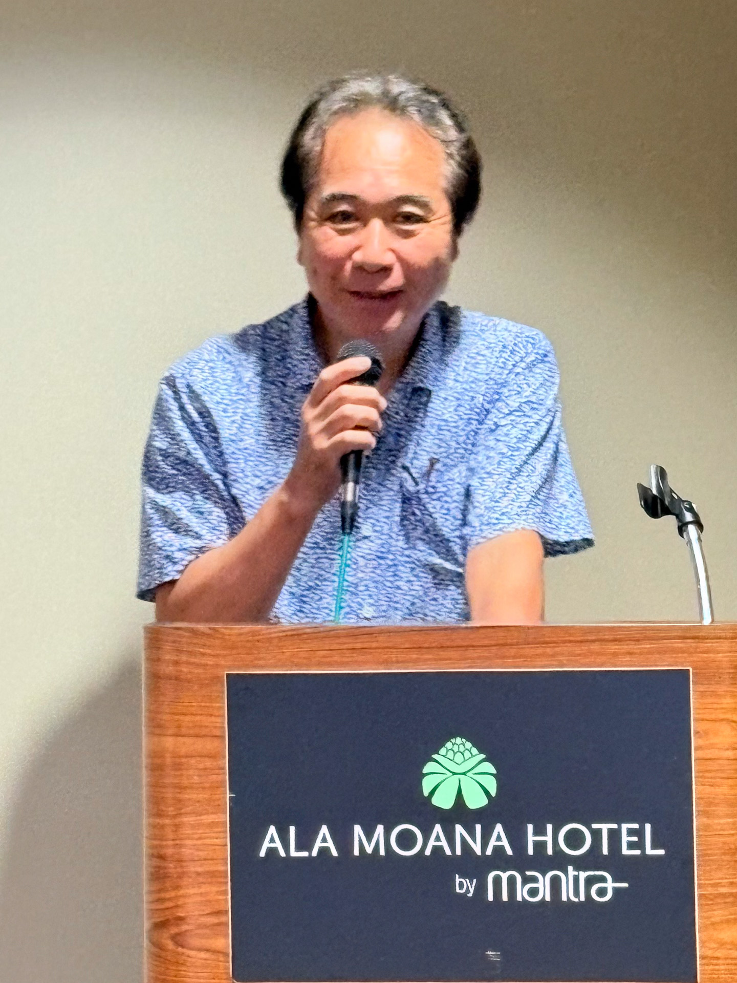 「ハワイは海外旅行の一丁目一番地と言われる存在」と日本の位置付けの重要性を述べた稲田局長