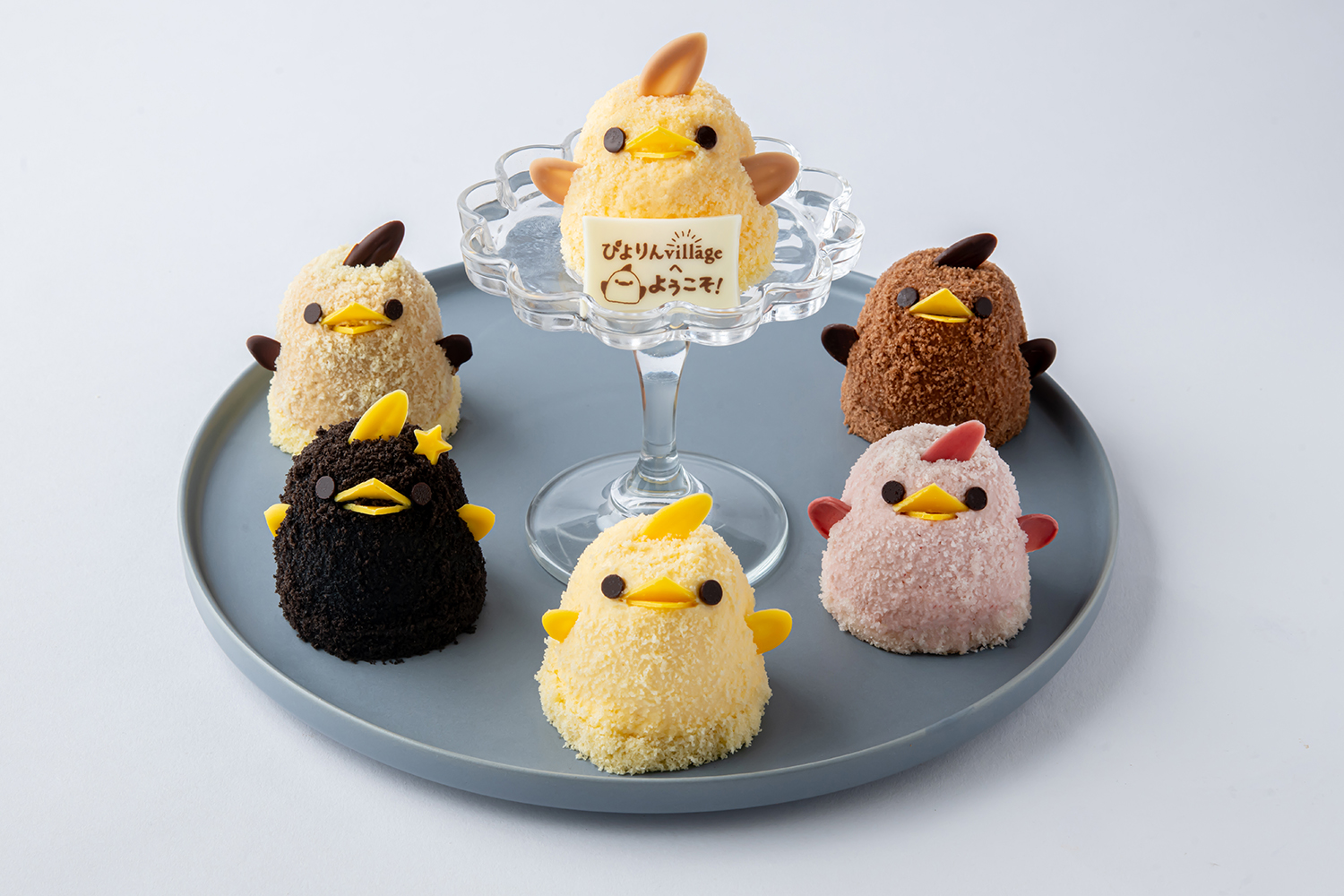 さまざまなフレーバーのぴよりんを用意