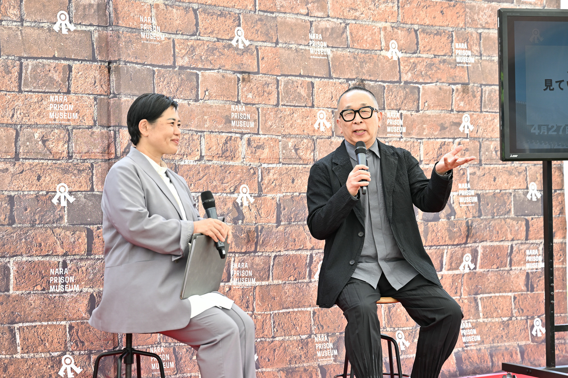 トークイベントに登壇したTSDOの佐藤卓氏（右）と八十田香枝氏