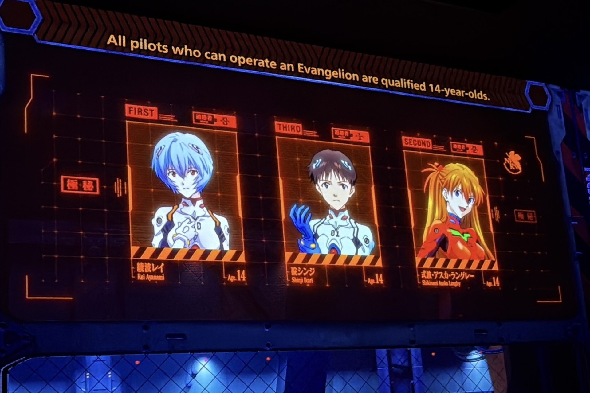 プレショーでは物語の設定を簡単に説明してくれる ※通常は撮影禁止エリア