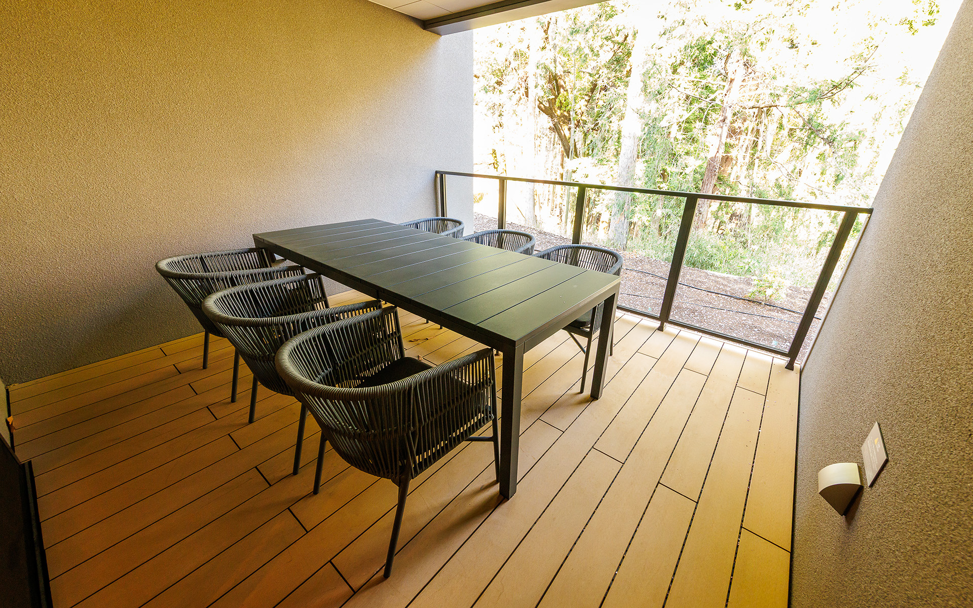 1階にもテラスがある