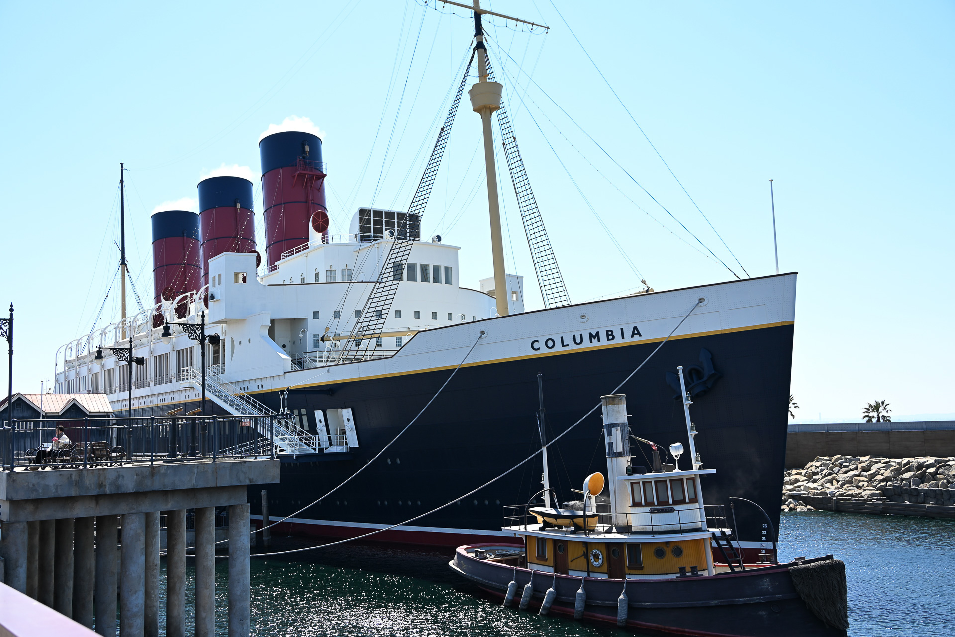 S.S.コロンビア号。こちらの船内を貸切状態で楽しめる！