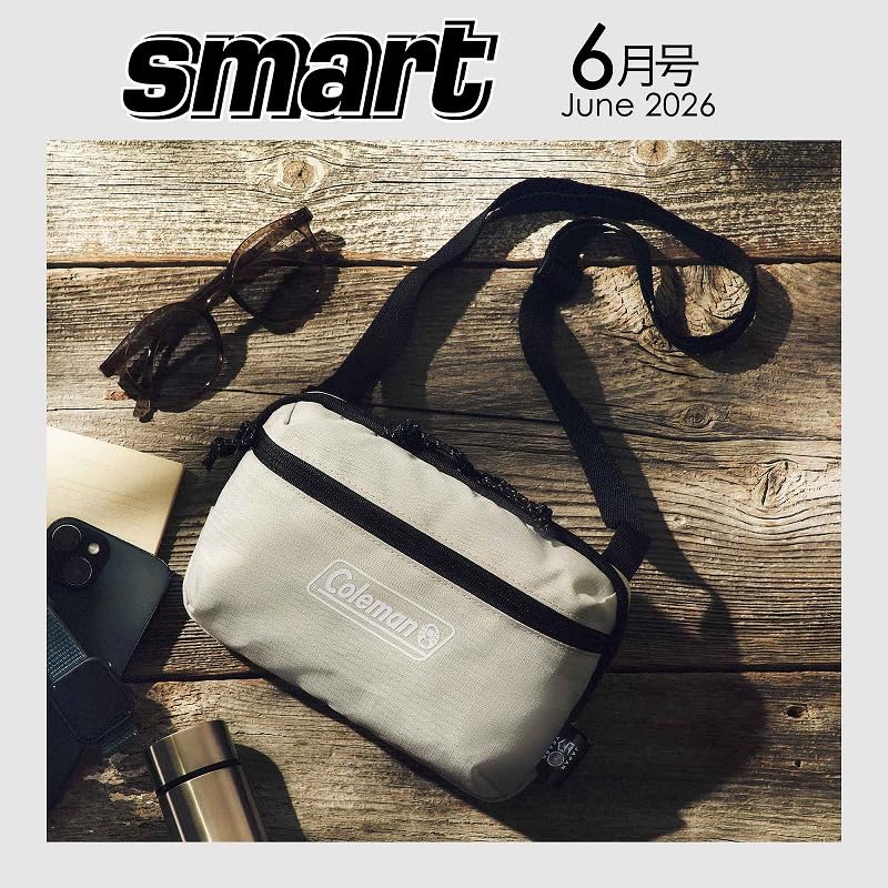 宝島社「smart」6月号付録は、コールマンの使いやすさにこだわったショルダーバッグ