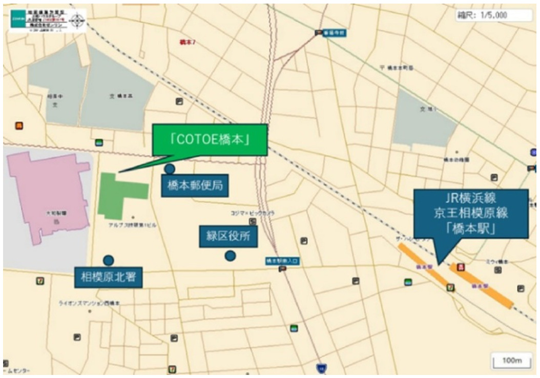 「COTOE 橋本」の周辺地図