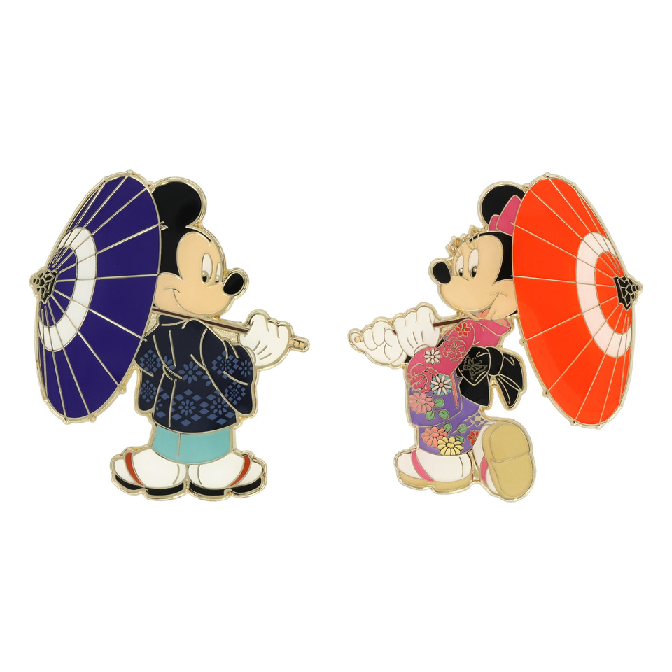 赤富士に和装ミッキーをデザイン。浮世絵・水墨画タッチのトートバッグ