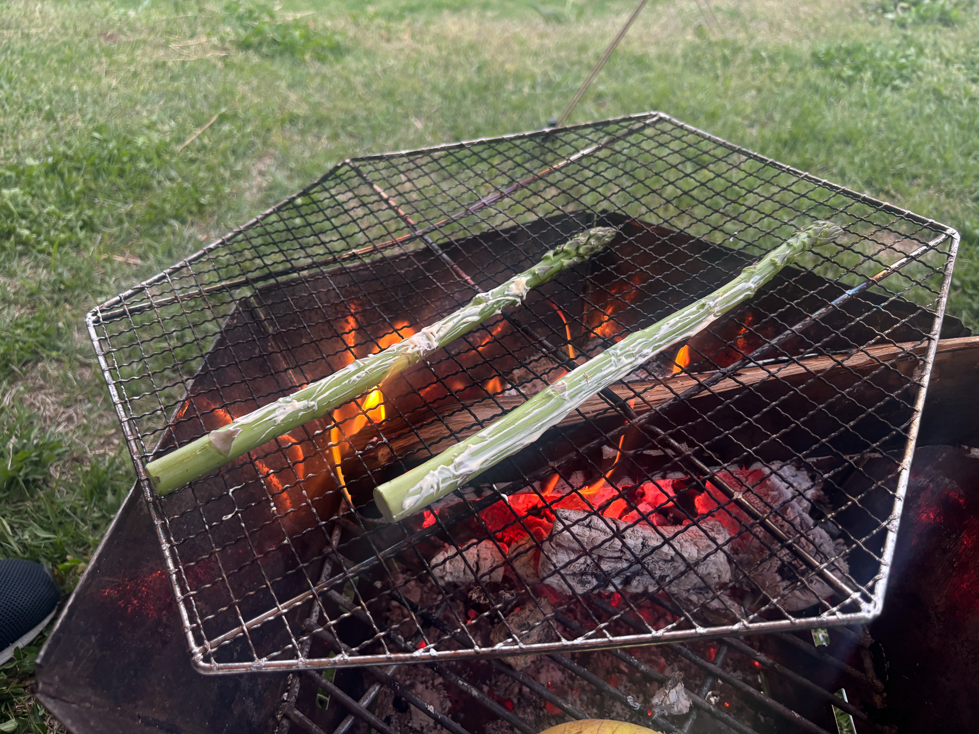アスパラにマヨを塗って焼くとパサパサにならない