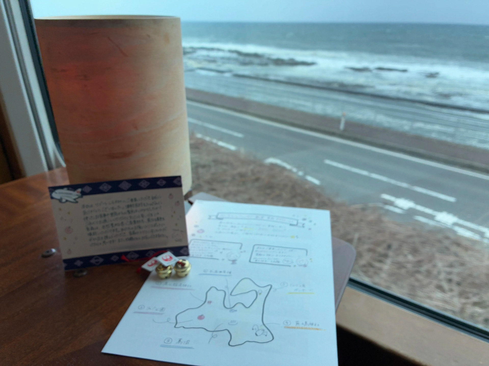 ノベルティ（記念証明書・オリジナルMAP・幸運を呼ぶJALねぶた鈴）