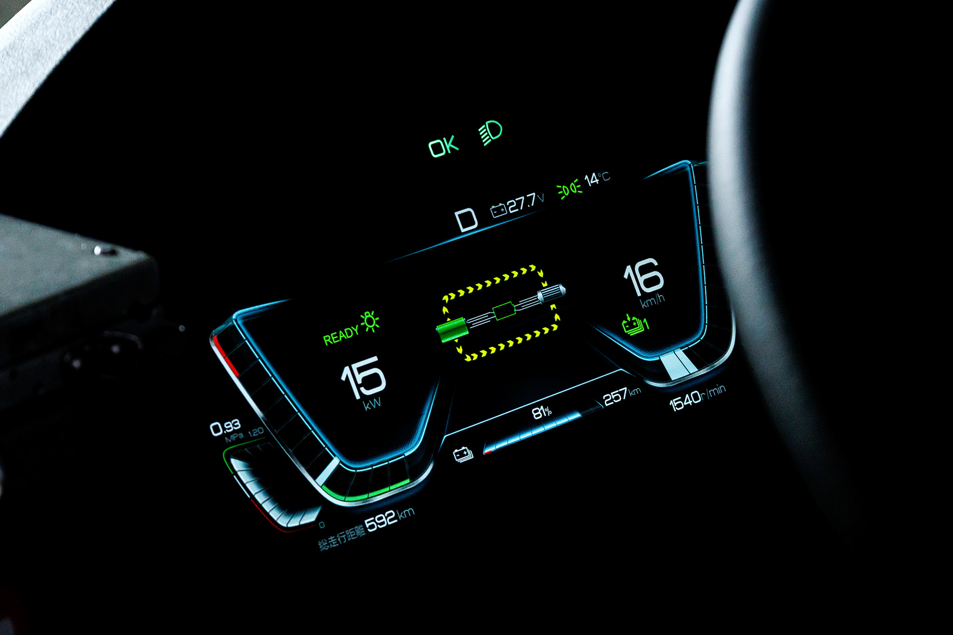 走行はおおむね30km/h程度