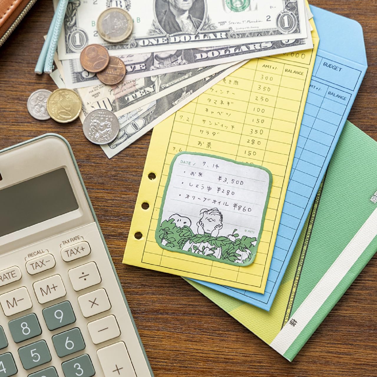 スヌーピーと仲間たちのふせん全21種類。インデックスタイプやメッセージをシェアできるタイプなど、気にせず使える大ボリューム