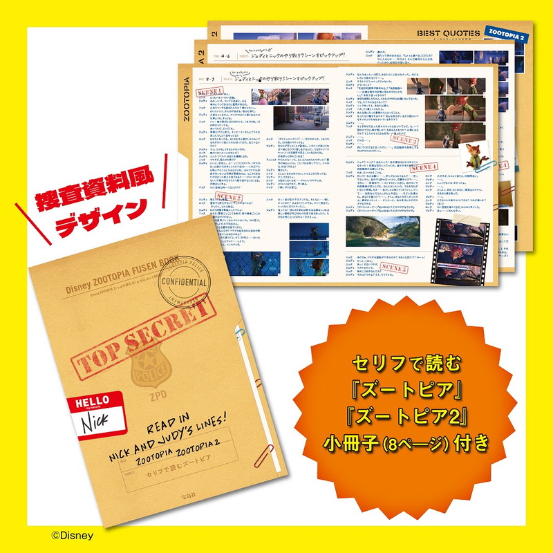 調査資料風デザインがかわいい小冊子付き