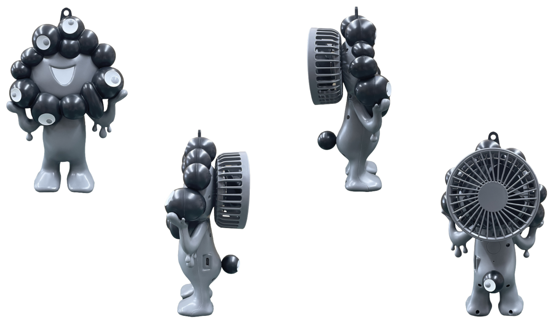 うしろ姿のしっぽ（こみゃく）までかわいいハンディファン