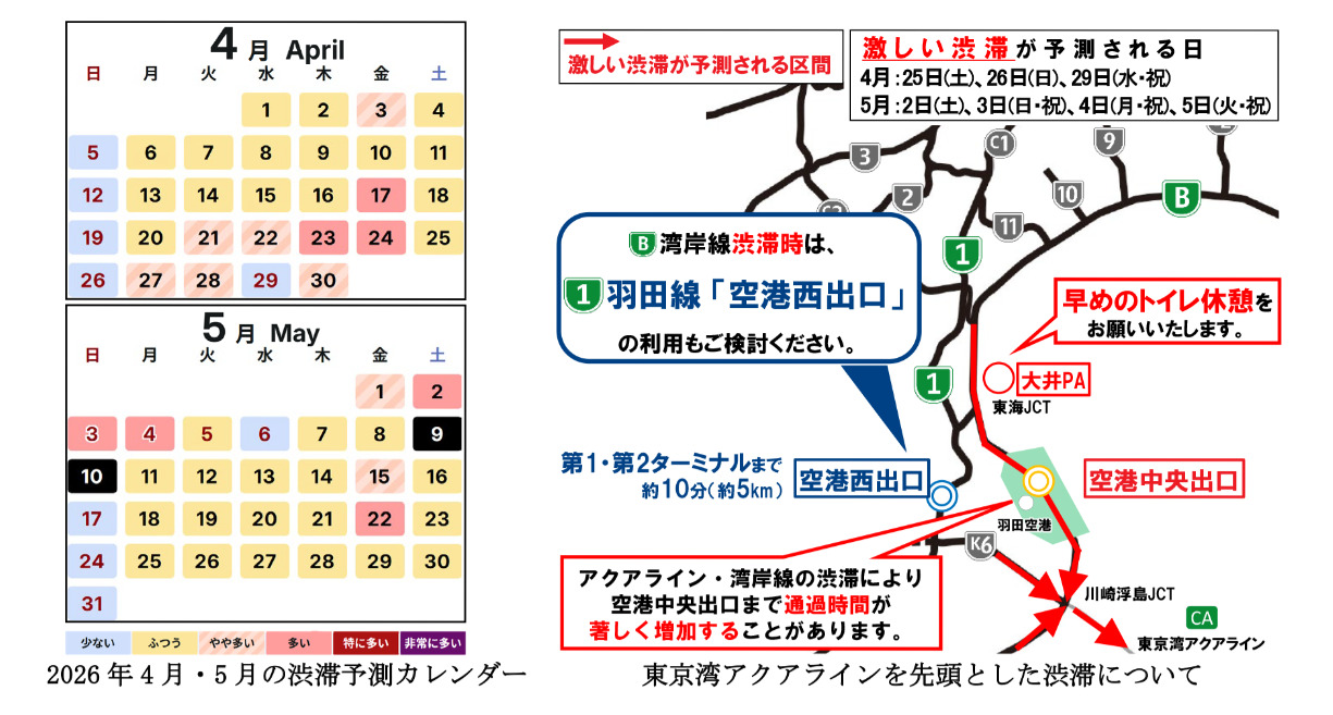 首都高はGW期間における渋滞予測を発表
