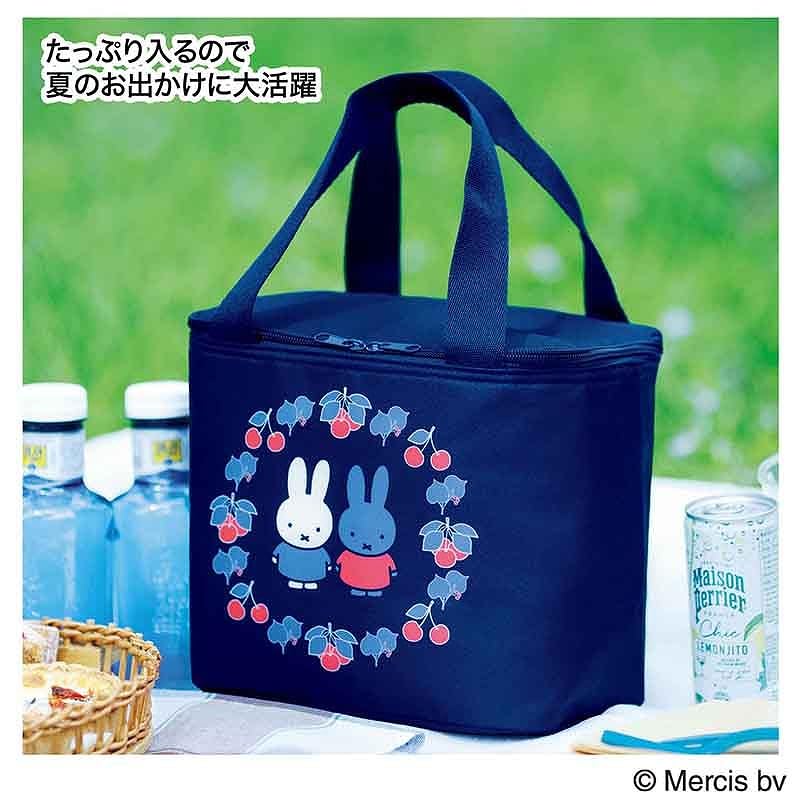 お弁当や生鮮食品を持ち運べる、たっぷり容量の保冷バッグ。内側に大きなメッシュポケット付き