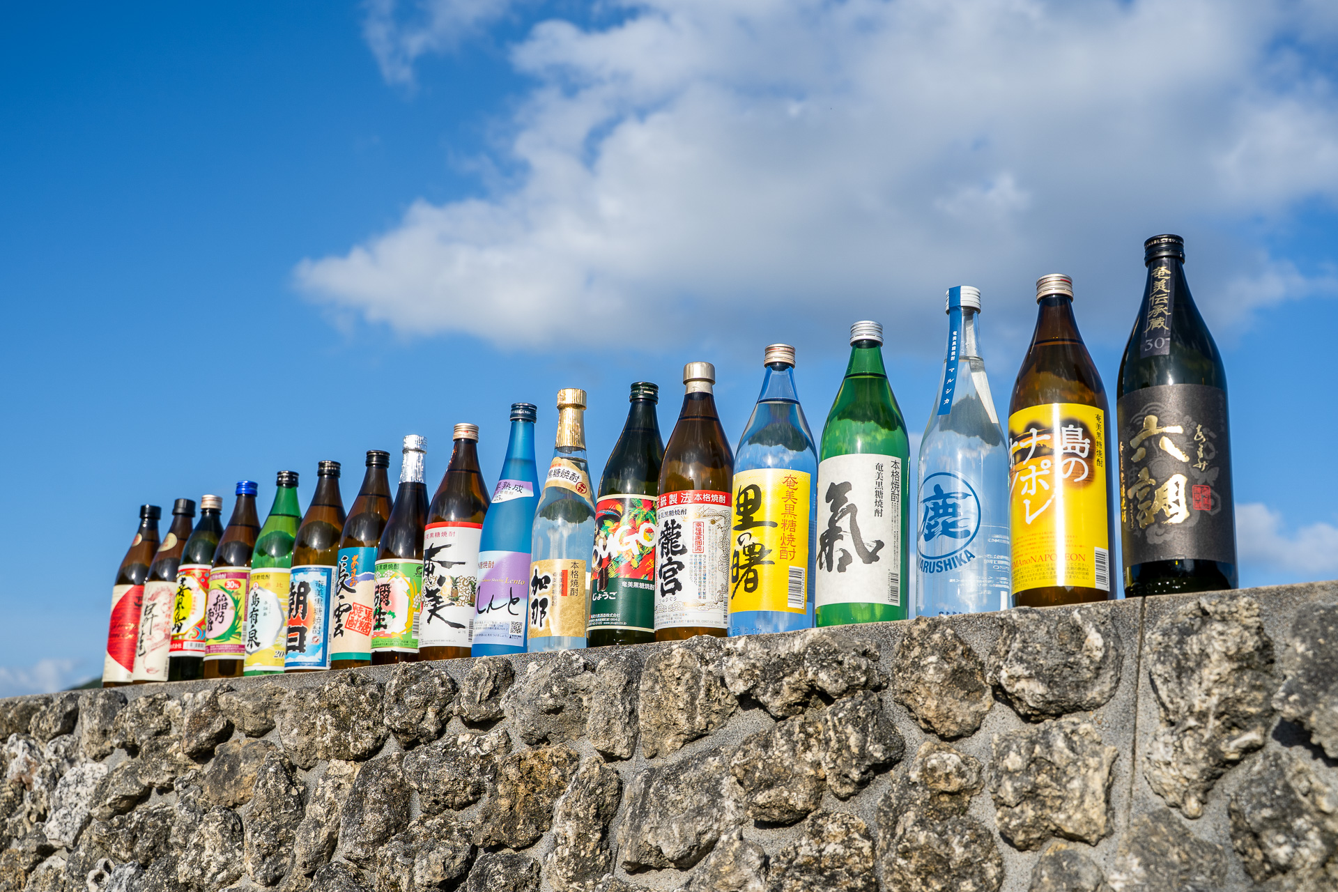 奄美大島25蔵の代表銘柄18種