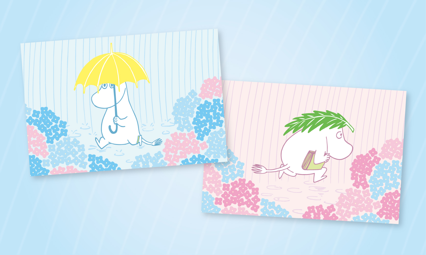 雨の日限定でもらえるムーミンポストカード