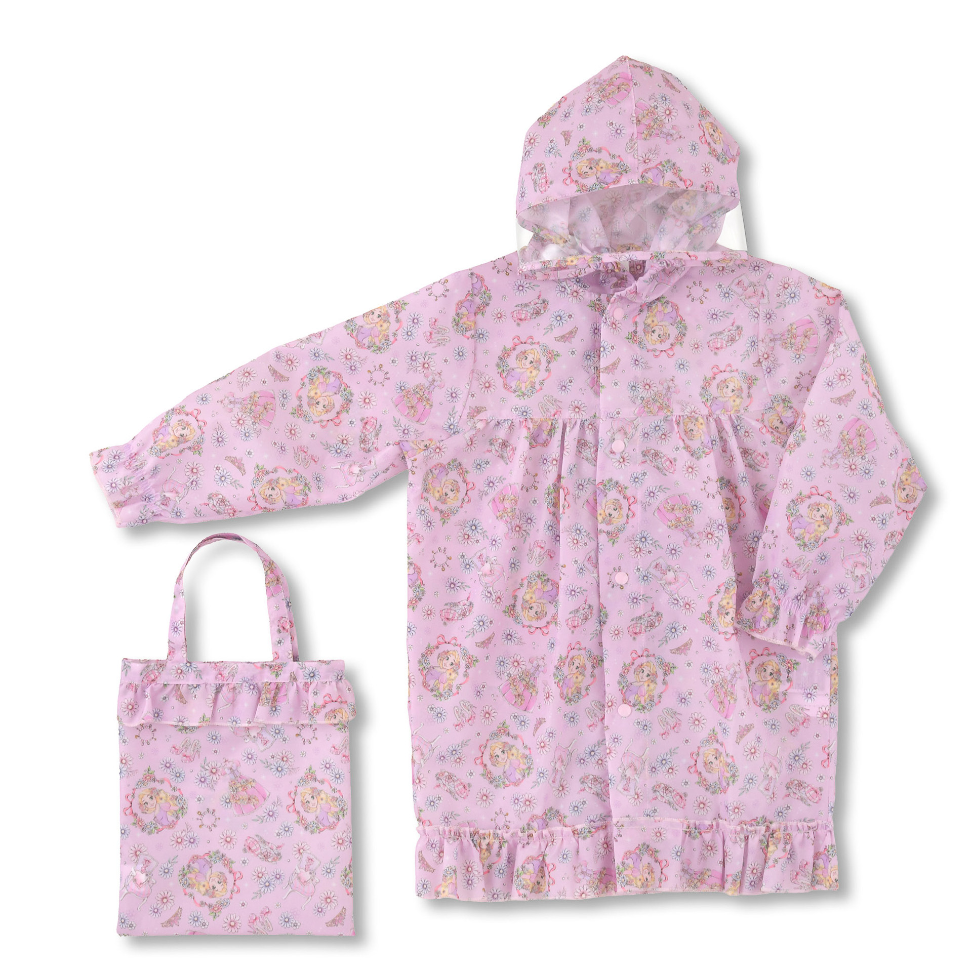キッズ用レインコート バッグ入り＜ラプンツェル＞（3500円）
