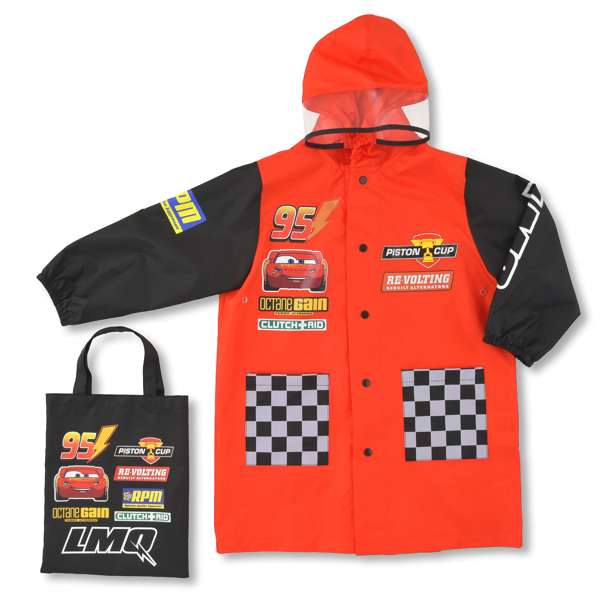 キッズ用レインコート バッグ入り＜ライトニング・マックィーン＞（4200円）