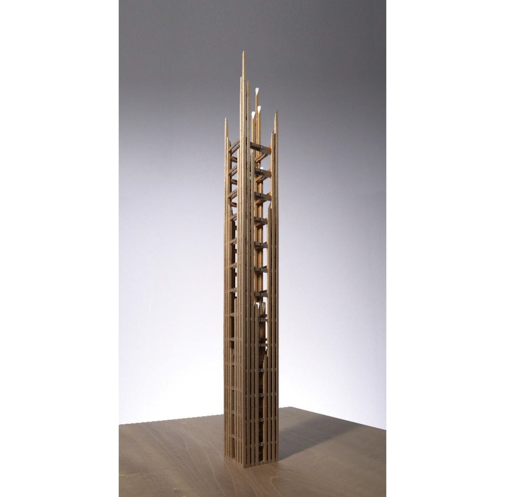 園芸博のシンボルタワー「KAJIMA TREE」の1/100模型が初公開