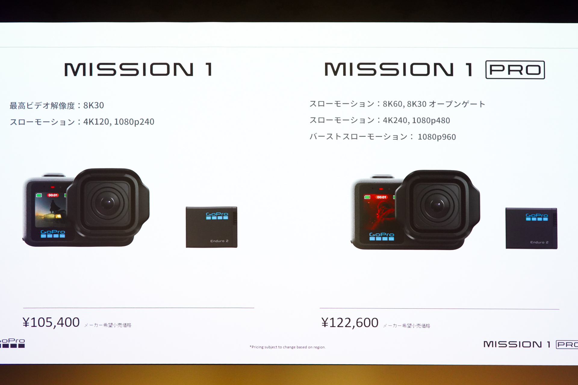 MISSION 1 PROとMISSION 1