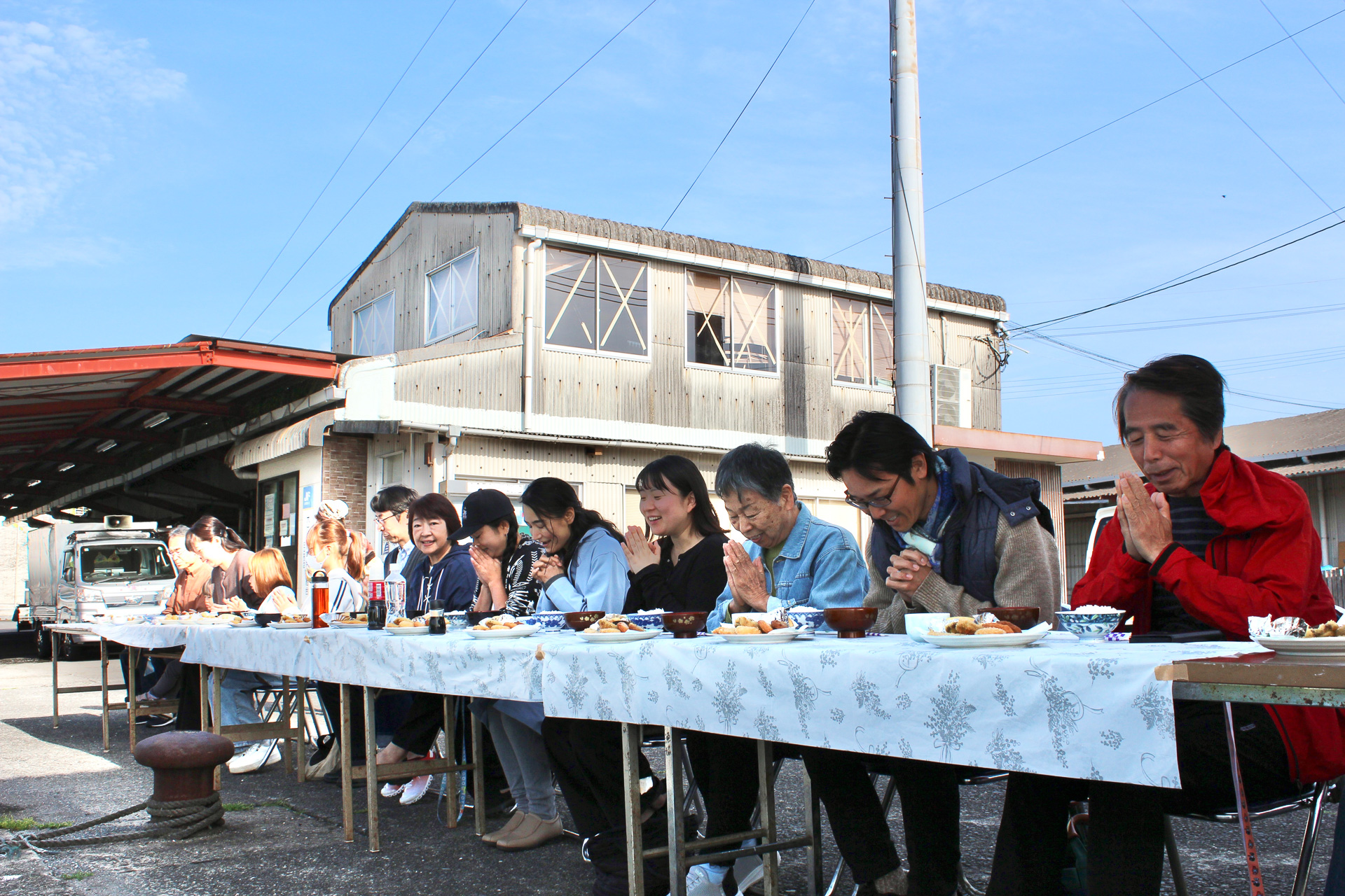 移住者交流会（朝食会）の様子
