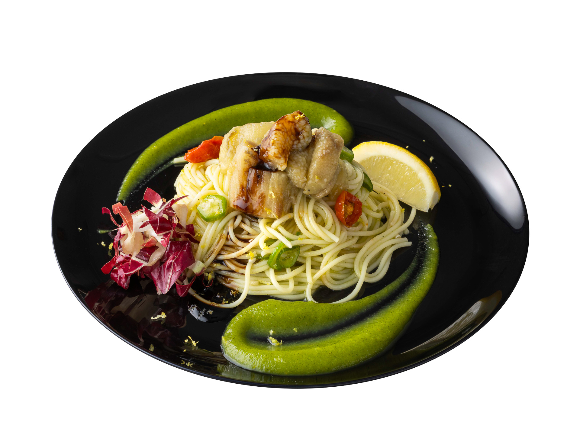 茄子とズッキーニの冷製パスタ（2800円）※スペシャルセットの金額　6月1日発売