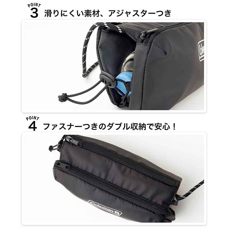 必需品をこれ1つにまとめて身軽にお出かけ。ペットボトルや折りたたみ傘を携帯したいフェス＆レジャーにも