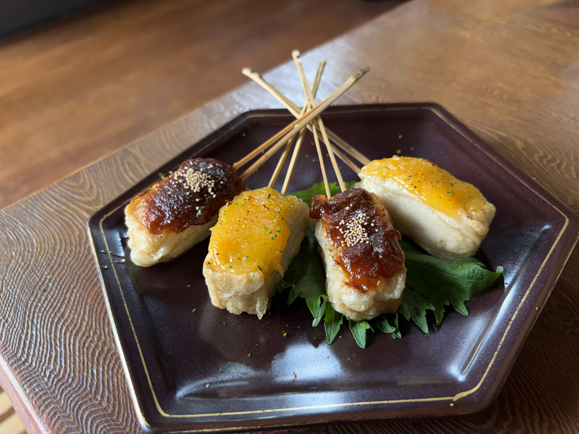 大好物の生麩を田楽で