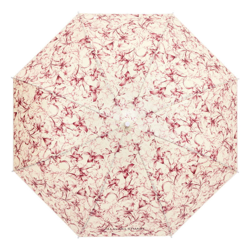 リリーの花柄を全面にプリントした「JILL by JILL STUART UMBRELLA BOOK FLOWER ver.」
