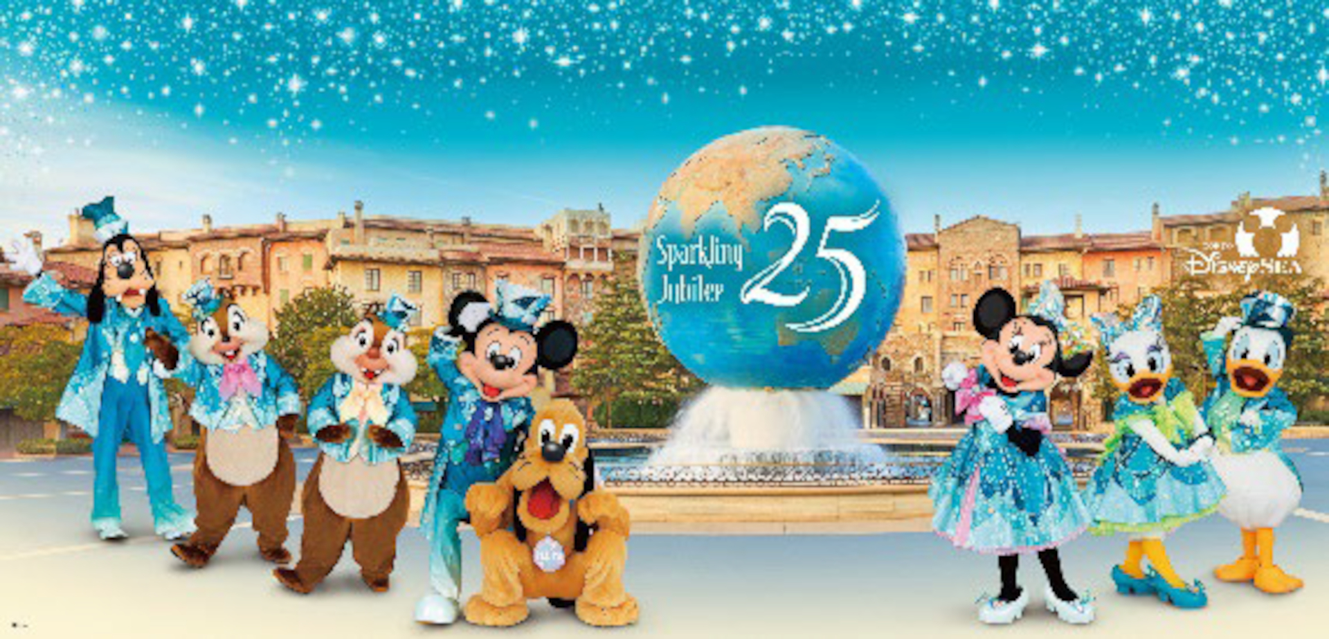 仙台駅に「東京ディズニーシー25周年“スパークリング・ジュビリー”」スポットが登場