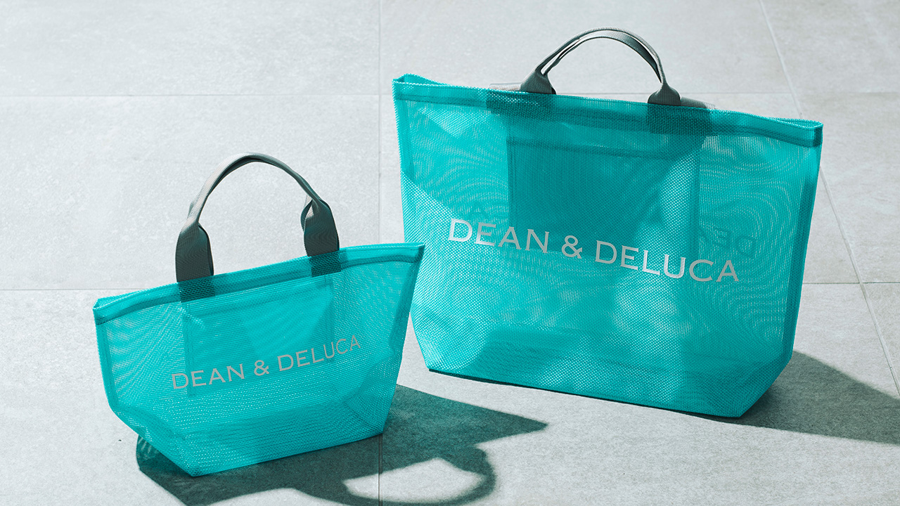 今夏はターコイズ！　DEAN＆DELUCAの「メッシュトートバッグ」2026年限定カラー